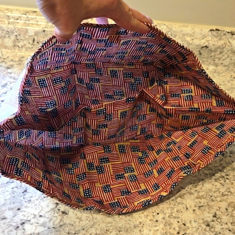 New Longaberger Large Catch All Old Glory Liner